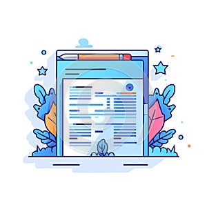 Generative AI Editable online document concept-