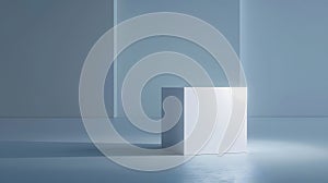 Generative AI Empty Square By Modern Architectures business concept.