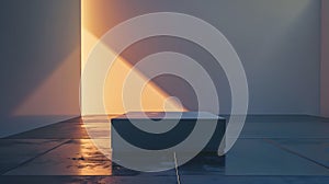 Generative AI Empty Square By Modern Architectures business concept.