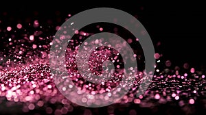 Generative AI Explosion metallic pink glitter sparkle Choky Glitter powder spark blink celebrate blur foil explode photo