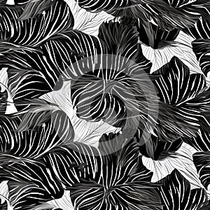 Generative AI Floral seamless pattern-