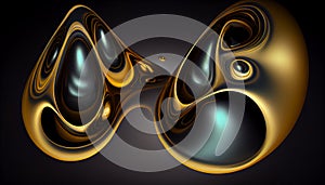 Generative AI, Fluid Abstraction: A Serpentine and Fluid Abstract Wallpaper Background