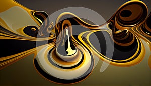 Generative AI, Fluid Abstraction: A Serpentine and Fluid Abstract Wallpaper Background