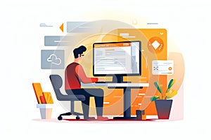Generative AI Front End Development Concept-