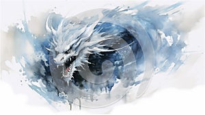 Generative AI, Frostfire: The Icy Breath of the Mighty Dragon