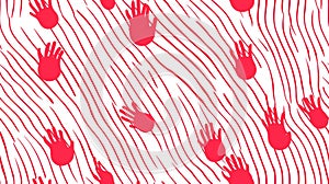 Generative AI Fun red line doodle-