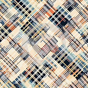 Generative AI Gingham check plaid pattern-