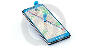 Generative AI Gps Navigation Positioning Mobile-
