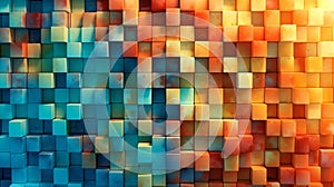 Generative AI, a grid pattern for a structured and organized website design