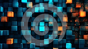 Generative AI, a grid pattern for a structured and organized website design