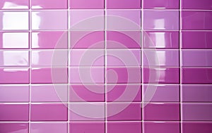 Generative ai illustration of Pink tile wall chequered