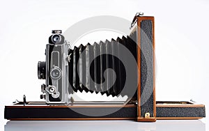 Generative AI Illustration 4x5 view camera photo