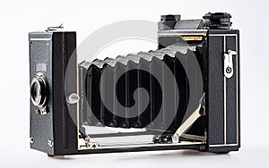 Generative AI Illustration 4x5 view camera photo