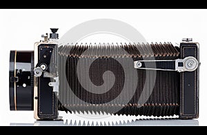 Generative AI Illustration 4x5 view camera photo