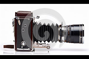Generative AI Illustration 4x5 view camera photo