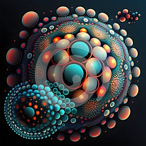 Generative AI, illustrations, Geometry patterns background. Mixed colors abstract pattern, digital abstract pattern