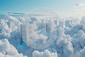 Computer servers in cloud-based data storage system, Online data storage, Cloud computing