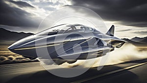 Generative AI image of flying car