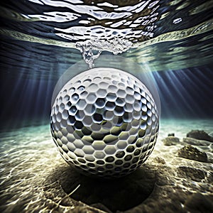 Generative AI image of a golf ball