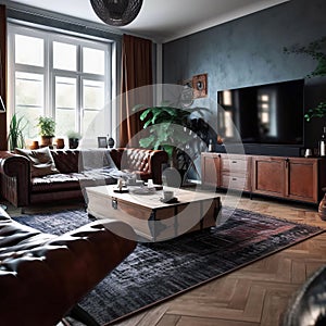 Generative AI image of a luxury interior