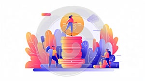 Generative AI Investing landing page - illustration-