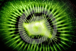 Generative AI, Macro Fresh Kiwi textured background