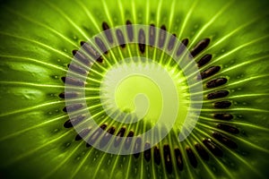 Generative AI, Macro Fresh Kiwi textured background