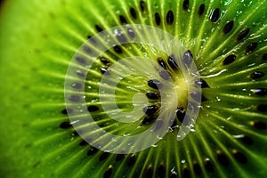 Generative AI, Macro Fresh Kiwi textured background