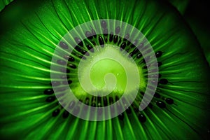 Generative AI, Macro Fresh Kiwi textured background