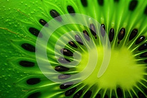 Generative AI, Macro Fresh Kiwi textured background