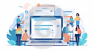 Generative AI Pay Per Click Concept-