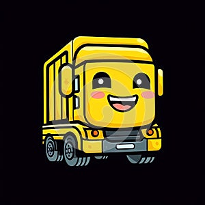 Generative AI Pop Art Happy Trucker-