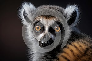 Generative AI. Ring-tailed lemur (Lemur catta) is a large strepsirrhine primate