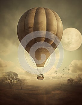 Generative AI: A scenic hot air balloon ride is an unforgettable experience, offering panoramic views photo
