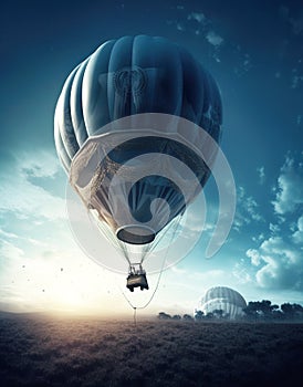 Generative AI: A scenic hot air balloon ride is an unforgettable experience, offering panoramic views photo