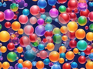seamless abstract background colorful bubbles