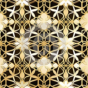 Generative AI Seamless geometric pattern with-