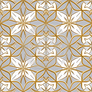 Generative AI Seamless geometric pattern with-