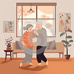 Generative AI Senior Married Couple Sparetime-