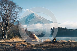Generative AI Stars and Stille Water: A Camping and Kayaking Trip on a Japanese Lake