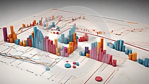 chart, graphs , 3d