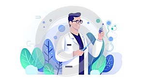 Generative AI Tiny Homeopathist Doctor Character- photo