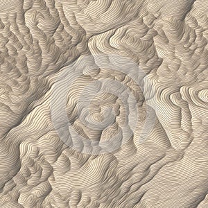 Generative AI Topographic Map Seamless Pattern-