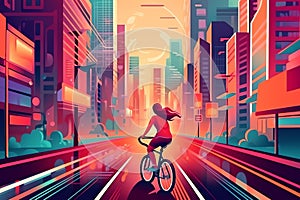 Generative AI Urban City Sport Lifestyle-