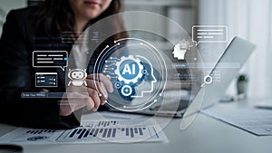 Generative AI user interface for creating content and chatbot conversations. Fermion