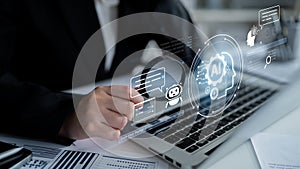 Generative AI user interface for creating content and chatbot conversations. Fermion