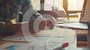Generative AI Website development UIUX front end designer sketching wireframe layout design mockup for responsive