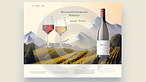 Generative AI Wine Degustation Website Landing-