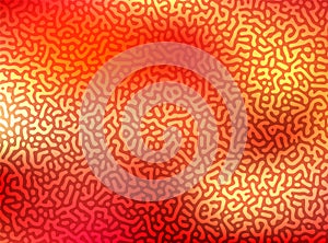Generative algorithm psychedelic background. Reaction-diffusion or turing pattern formation