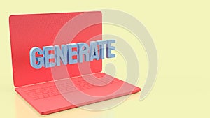 Generative Artificial Intelligence Technology Concept Illustration 3d render